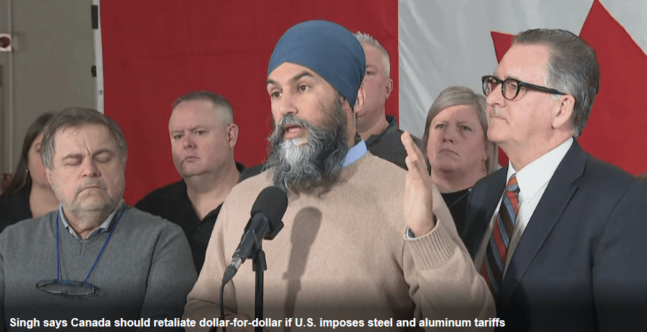 特朗普：将立即对加拿大“增加同等数额的对等关税”