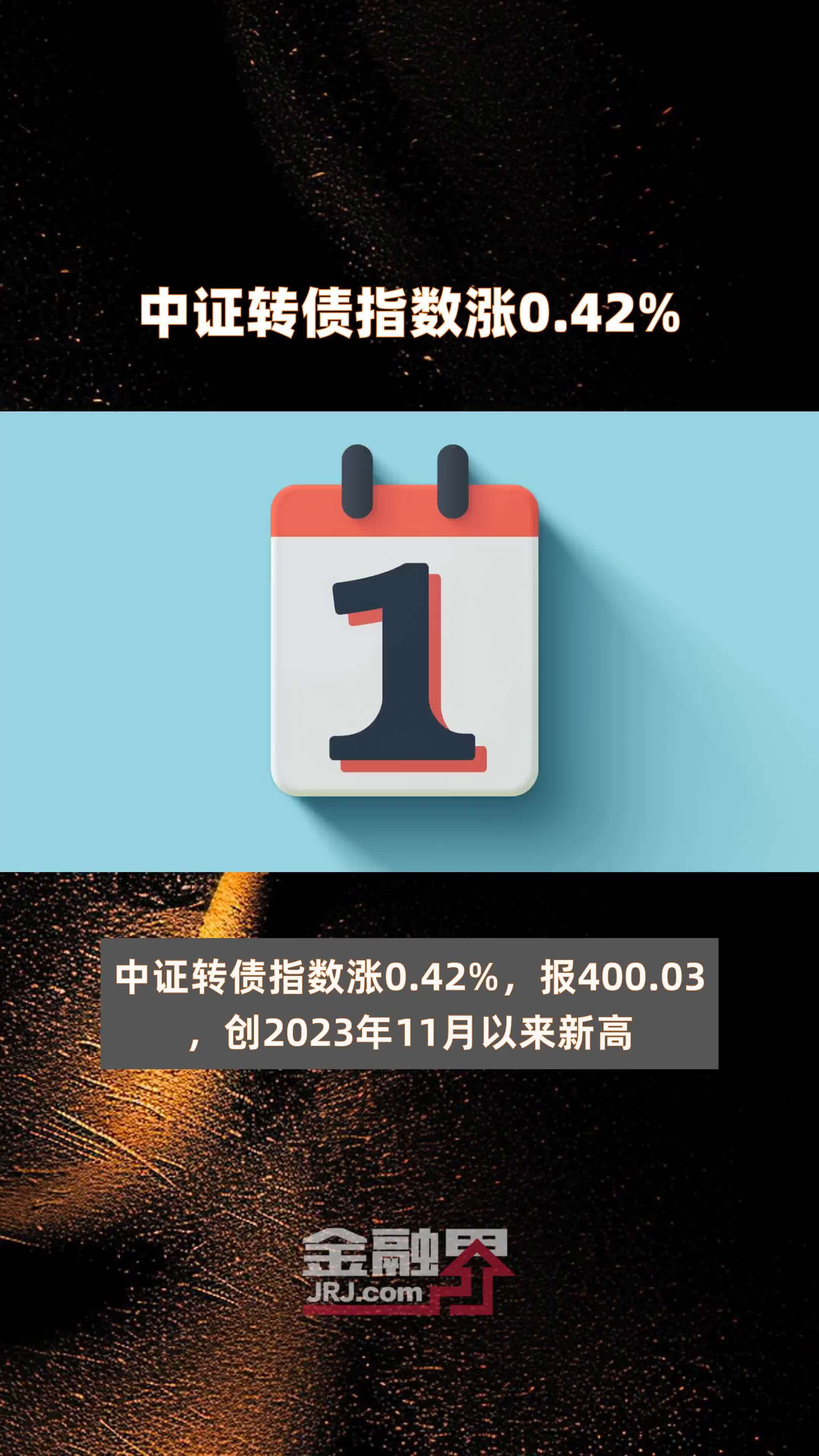 中证转债指数收涨0.95%，447只可转债收涨