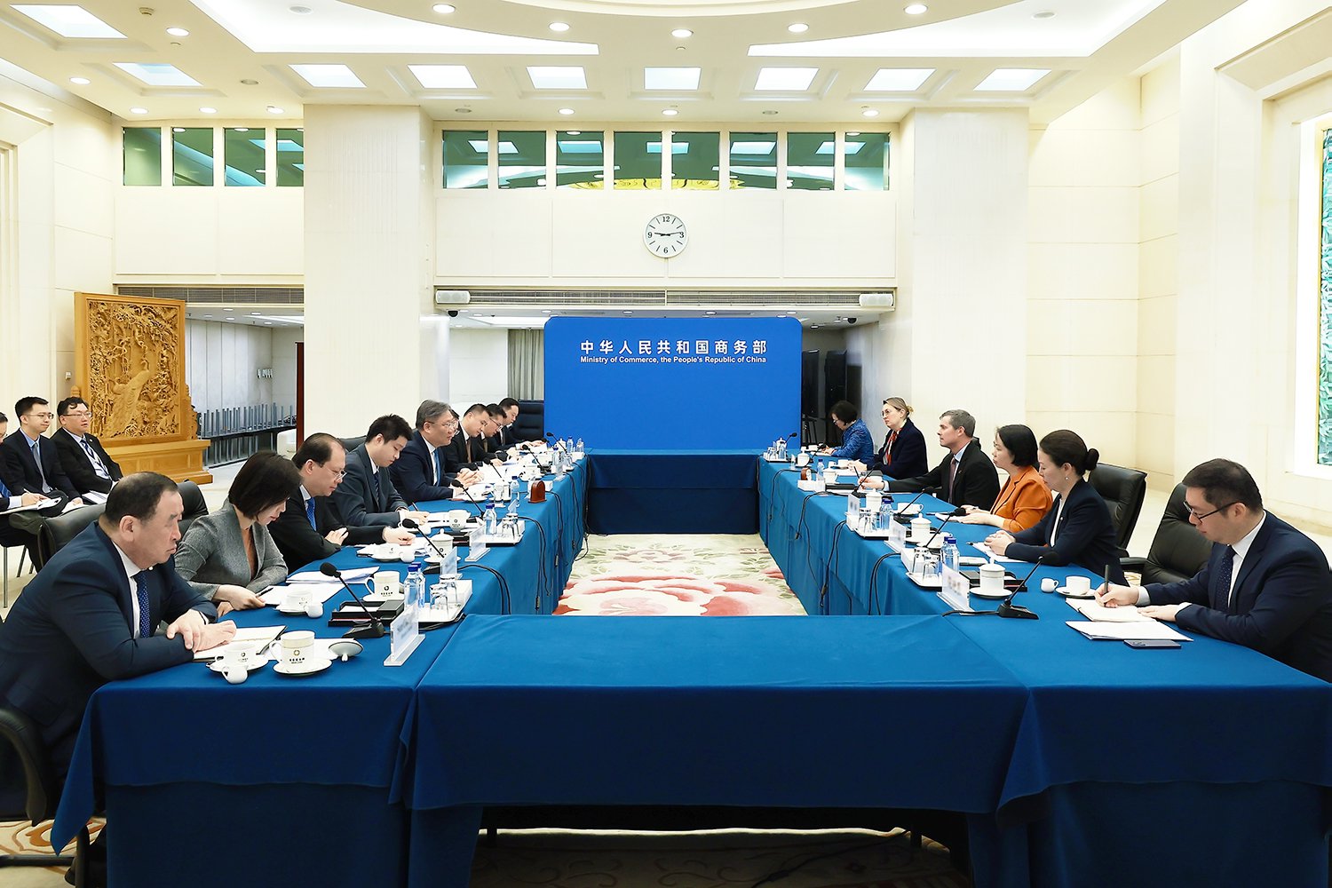 王文涛部长会见世贸组织总干事伊维拉