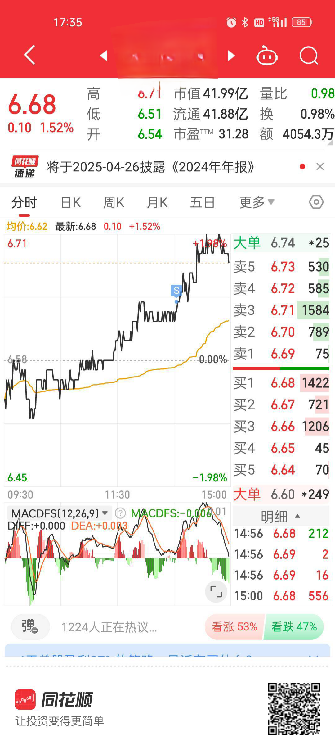 山东墨龙获南向资金连续3天净买入