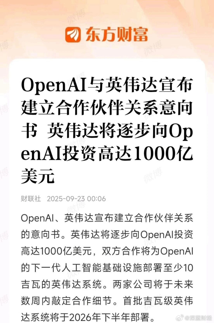 OpenAI牵手“英伟达挑战者”，签下超百亿美元芯片大单