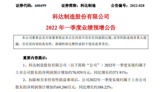 科达制造:碳酸锂价格上涨预计将为公司业绩带来积极贡献