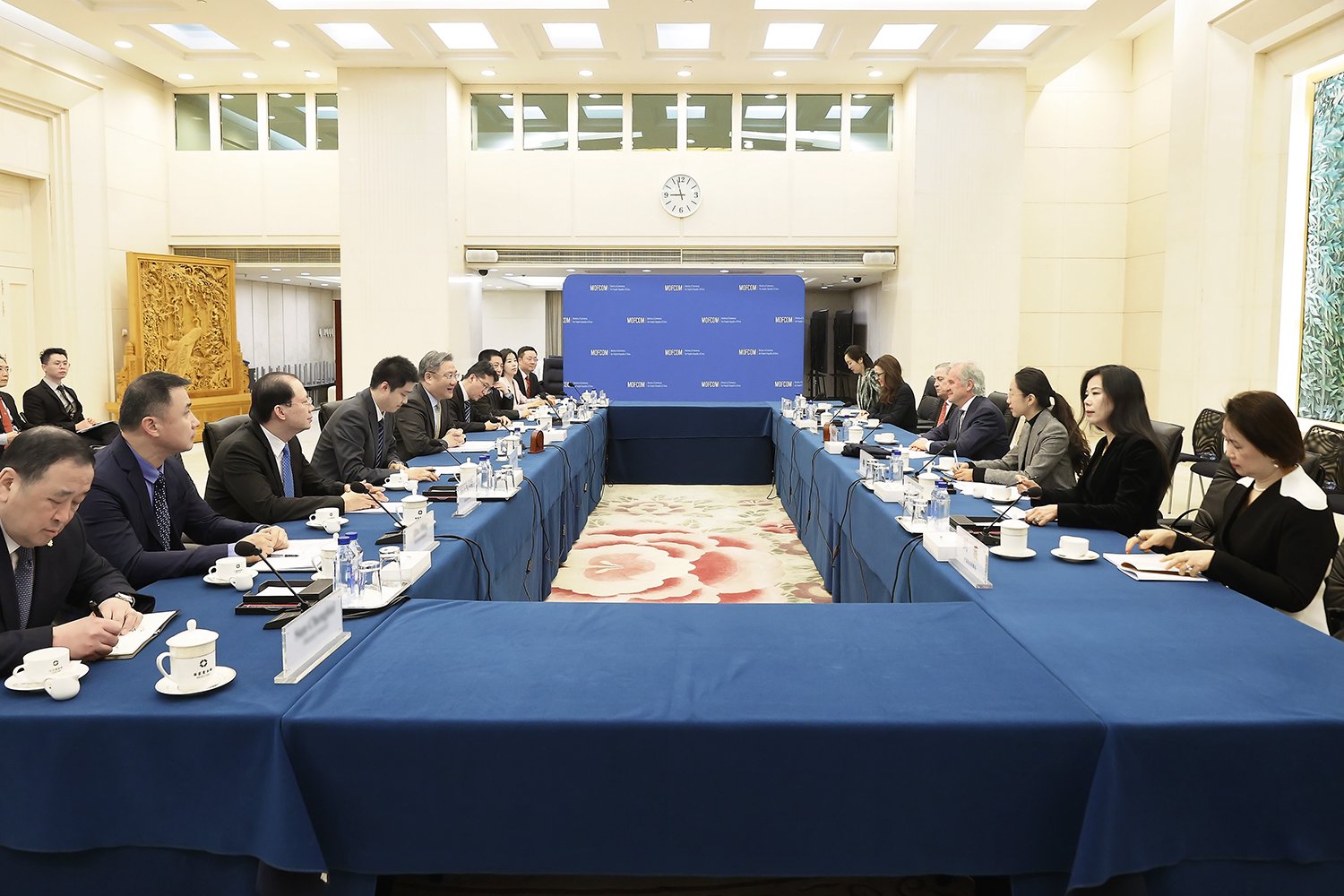 王文涛部长会见欧委会贸易和经济安全委员谢夫乔维奇